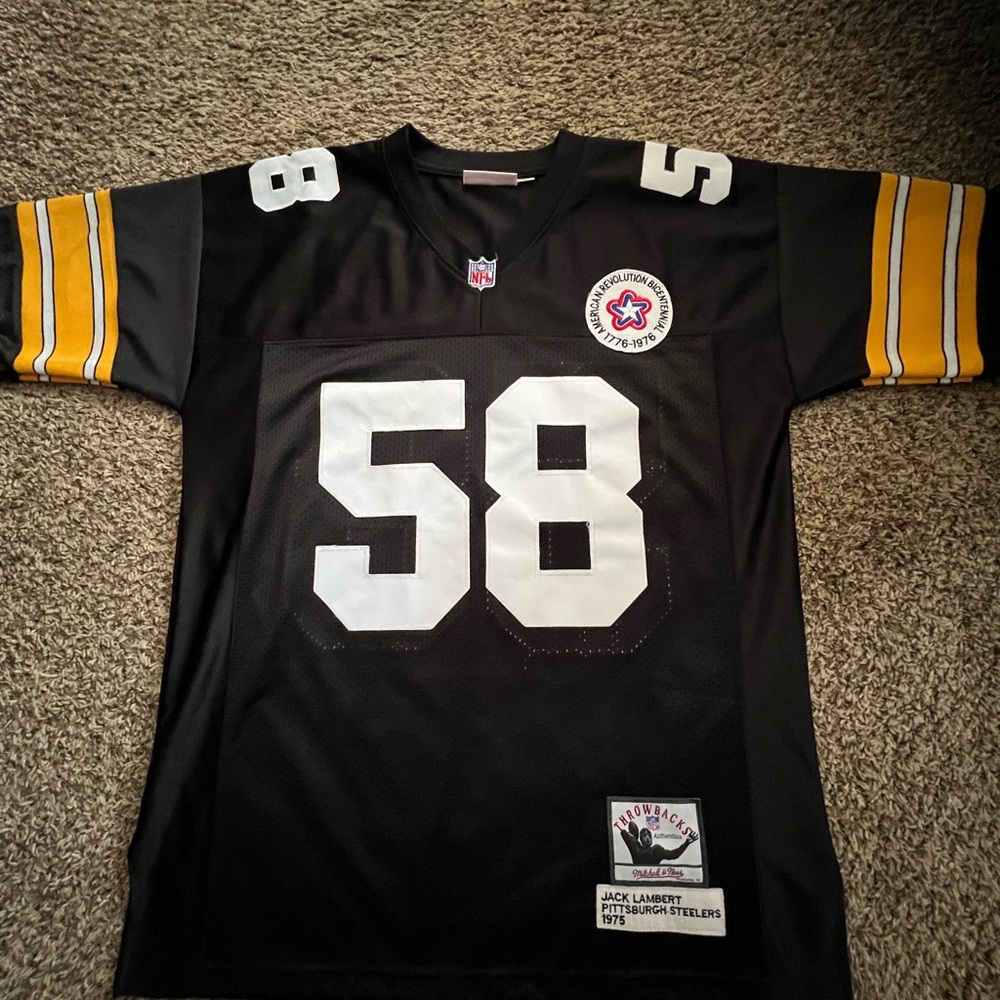 Men’s Pittsburgh Steelers Jack Lambert Jersey Size 48